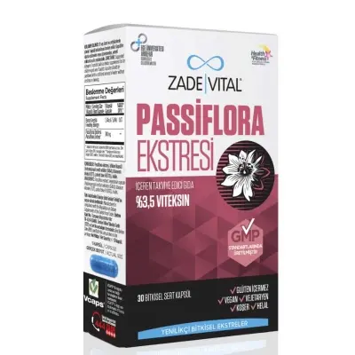 Zade Vital Passiflora 30 Kapsül