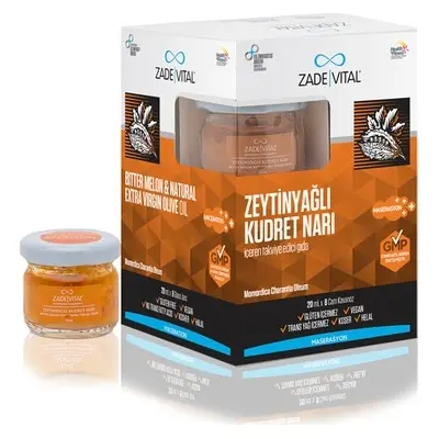 Zade Vital Zeytinyağlı Kudret Narı 20 ml x 8 Cam Kavanoz