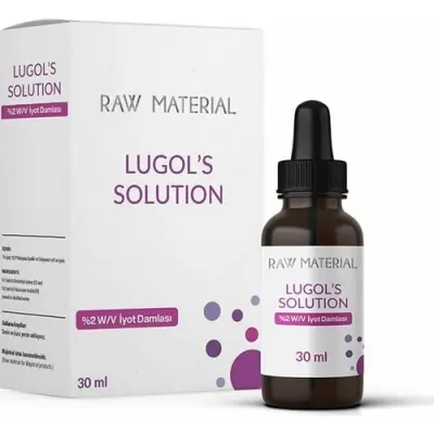 Raw Material Lugol's Solution %2 İyot Damlası 30 ml